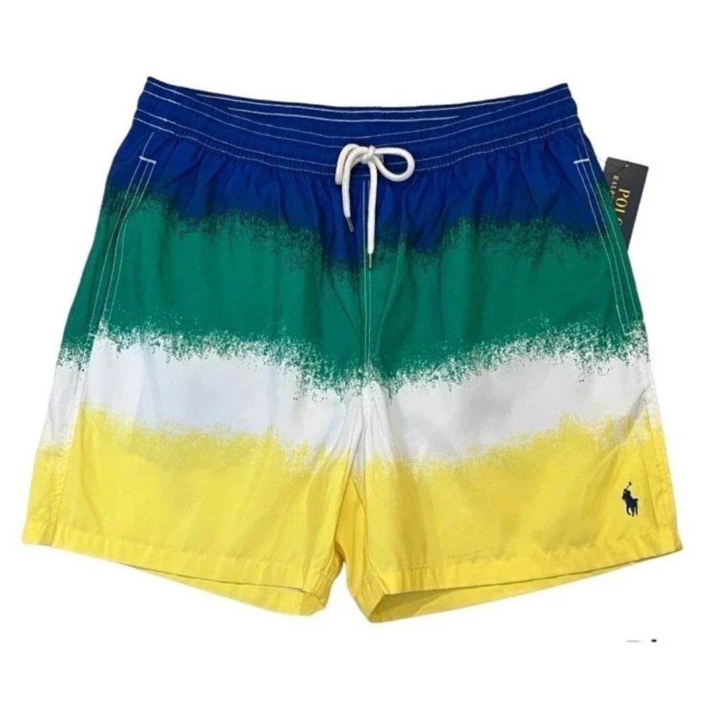 Polo Ralph Lauren Pony Tie Dye Surf Board Swim Beach Shorts Big & Tall Sz 1XB